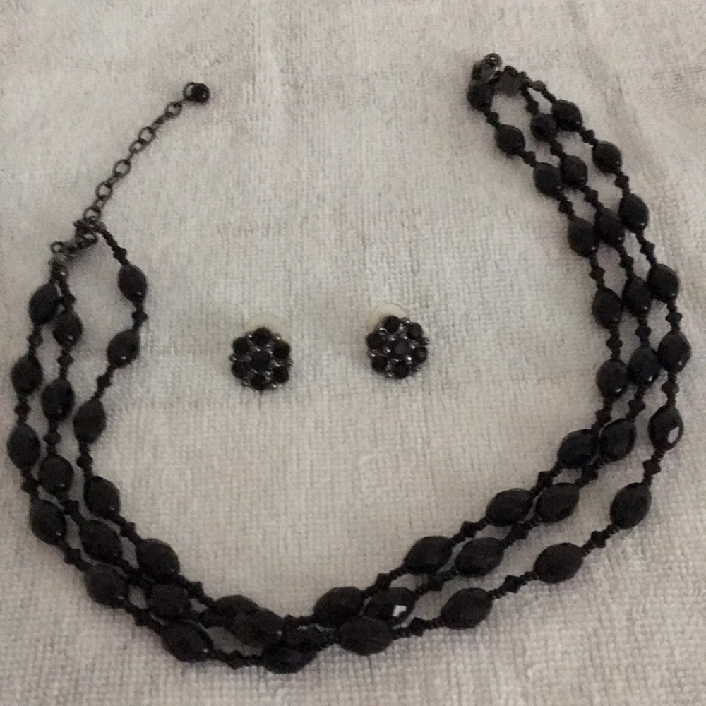 Necklace and earrings